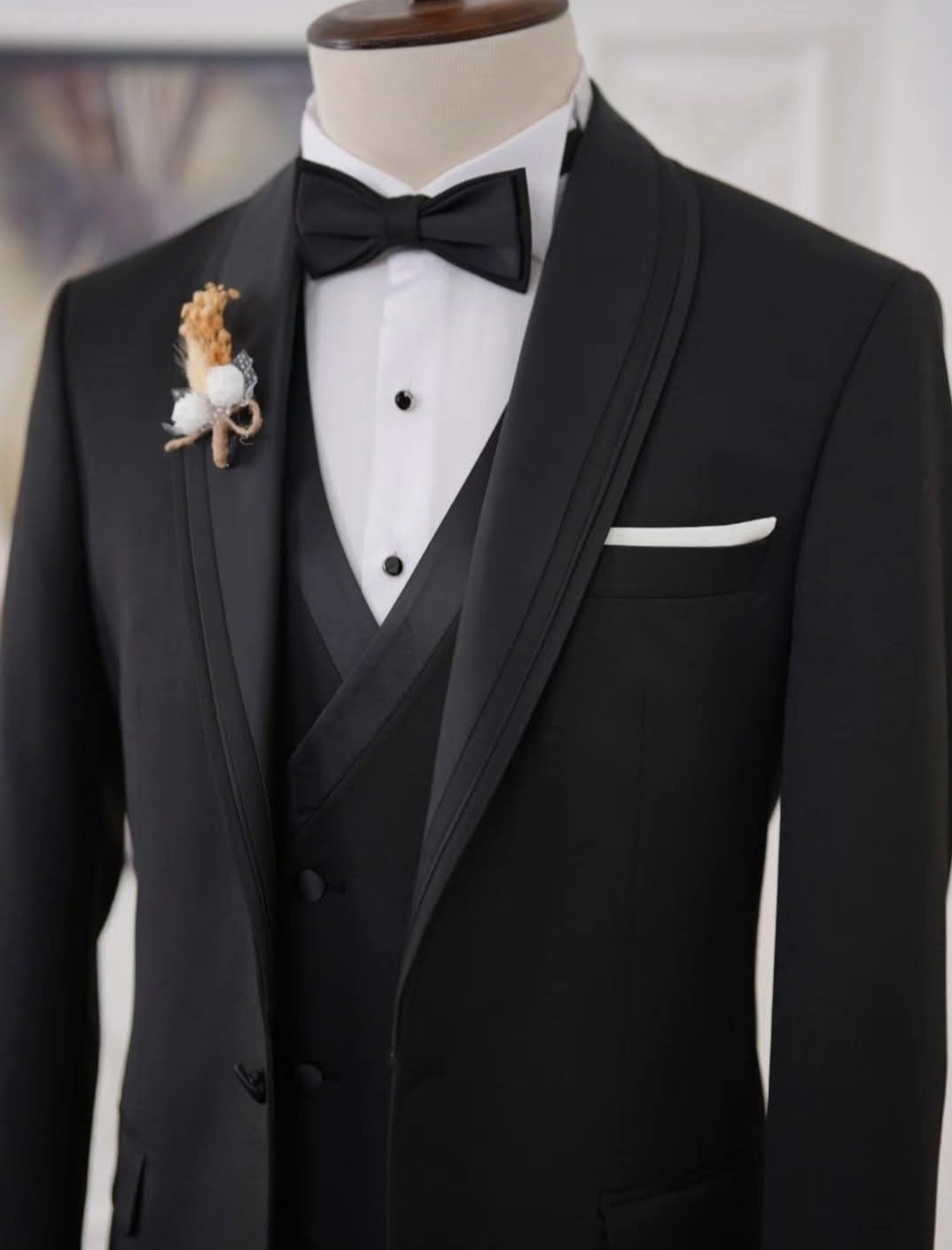 Traje negro de gala